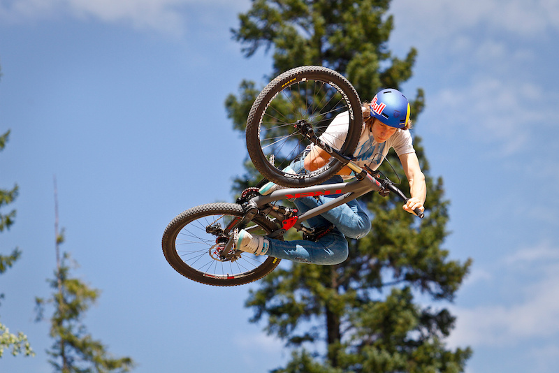 Brandon Semenuk at Trestle Bike Park in Winter Park, Colorado, United ...