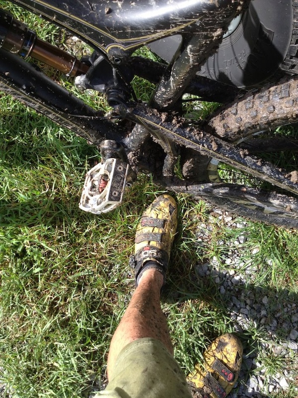 You know you had a good time when, at the end of the ride, you and your bike look like this.