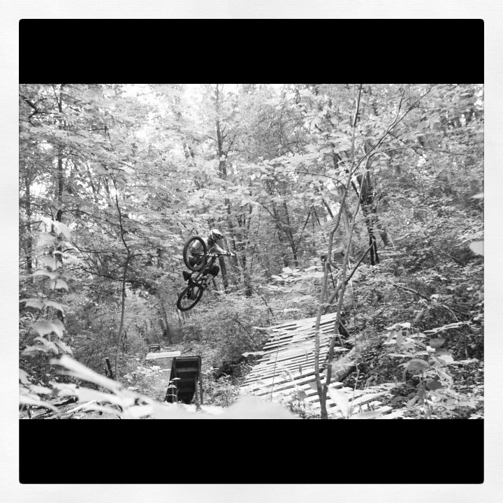 LG - Jump #3... proving that freeride MTB is very much alive in Southern Wisconsin. Ride - Bottlerocket. Camera - no clue.