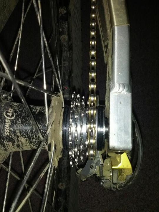 5 speed DH cassette !!!!!! Homemade !!! Awesome Chainline.
