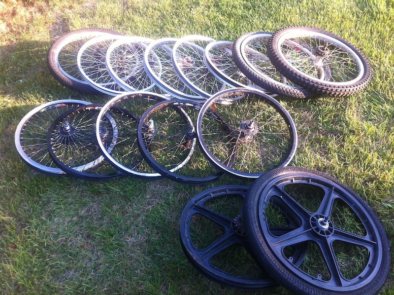 A lot of bmx rims For Sale