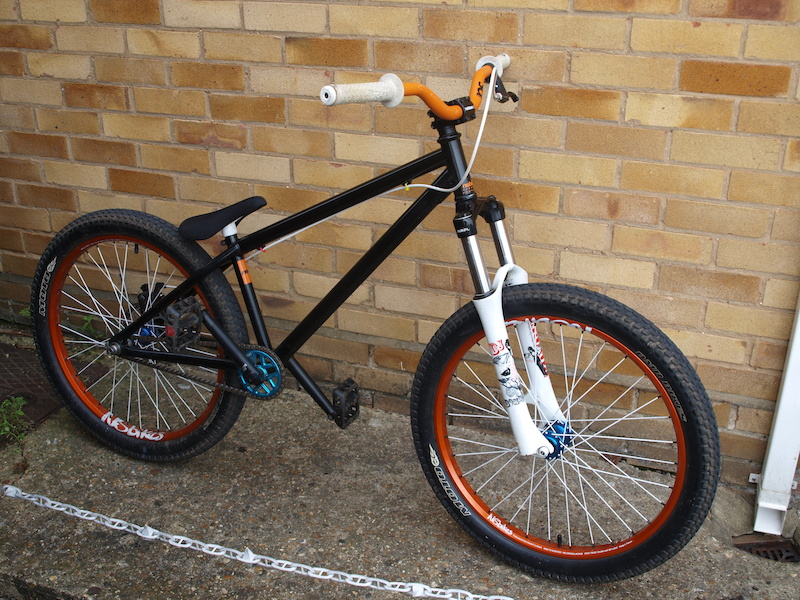 NS Holy 2 Custom Black/Orange Dirt Jump Bike 24 Inch For Sale