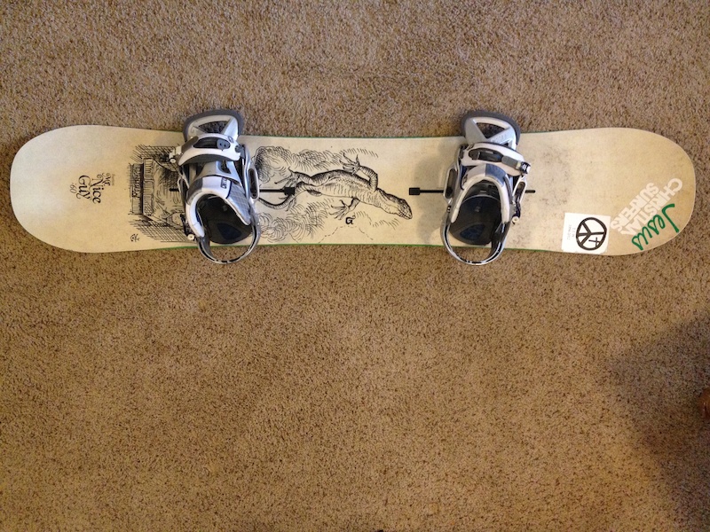 2012 Burton Mr. Nice Guy Snowboard 160 w/ Cartel Bindings