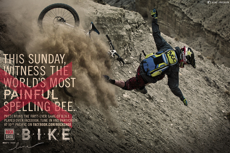 Presenting the first-ever game of B.I.K.E. played over Facebook. Tune in and participate at 10am Pacific on Facebook.com rockshox photo Blake Jorgenson