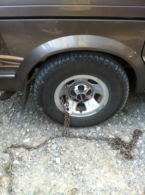 Stay away from Sander Lake Campground and cabins!  This may happen to you, if you park at the wrong place by mistake!!