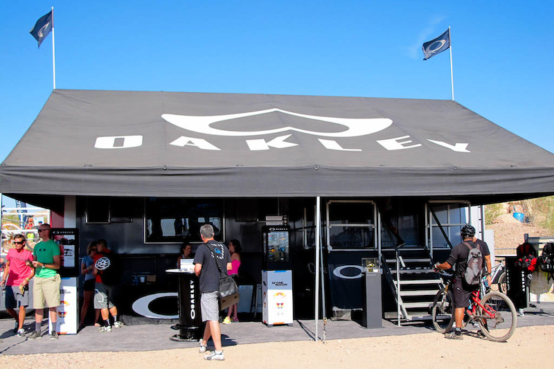 Oakley s rolling booth travels around the country to various events promoting better optics for everyone.