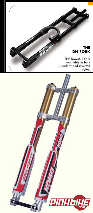Another standard DH fork made by Kowa for THE Industries (many in the US might remember them)
The other is a Kowa Gism 40 in their Kowa Brand Layout (2002)
