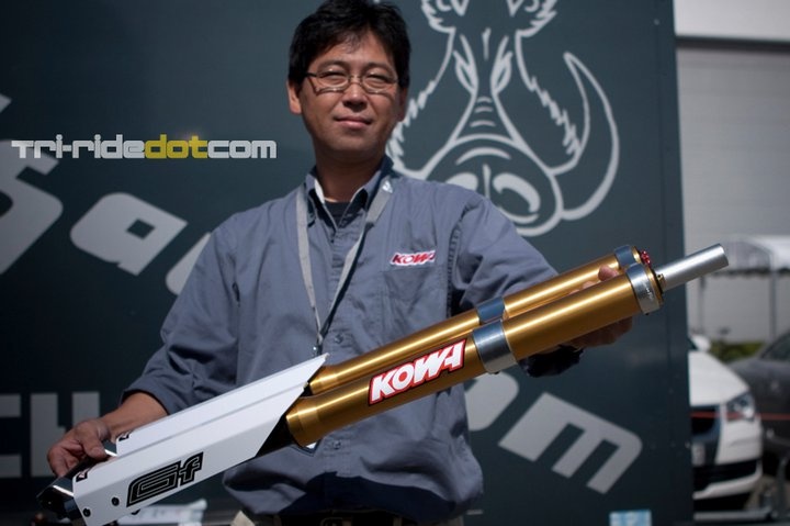 Mitsu Sato Manager in Kowa, Showing the last version of the Kowa 200 GF fork