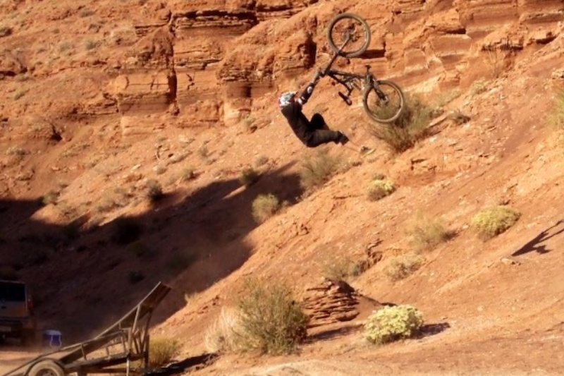 Tyler doing the trailer jump at old red bull rampage