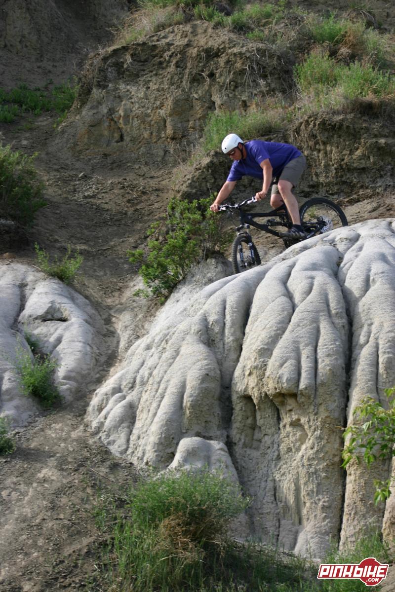 Rippin' the sketchy geological freakiness of the River Valley...Edmonton Rocks.