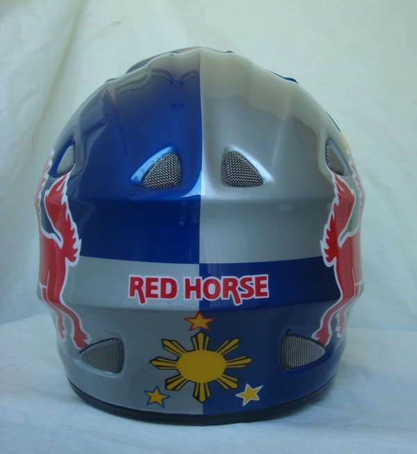 red horse beer Pinoy helmet
