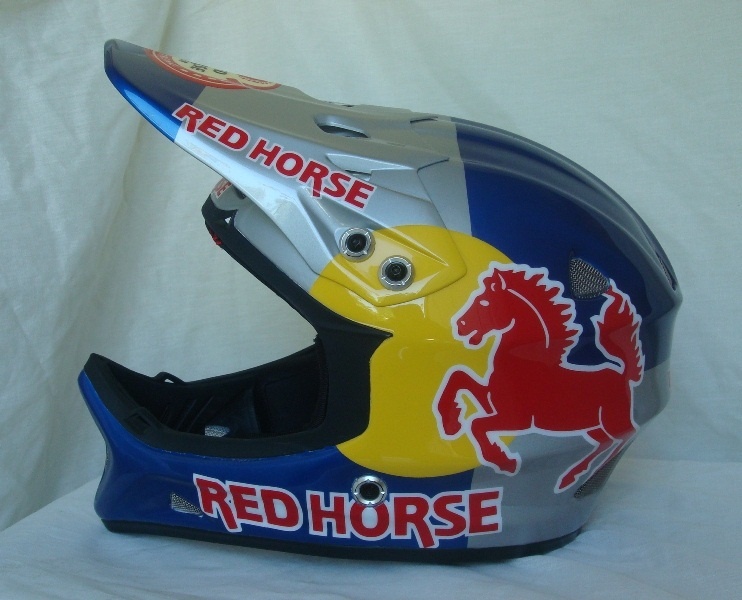 red horse beer helmet