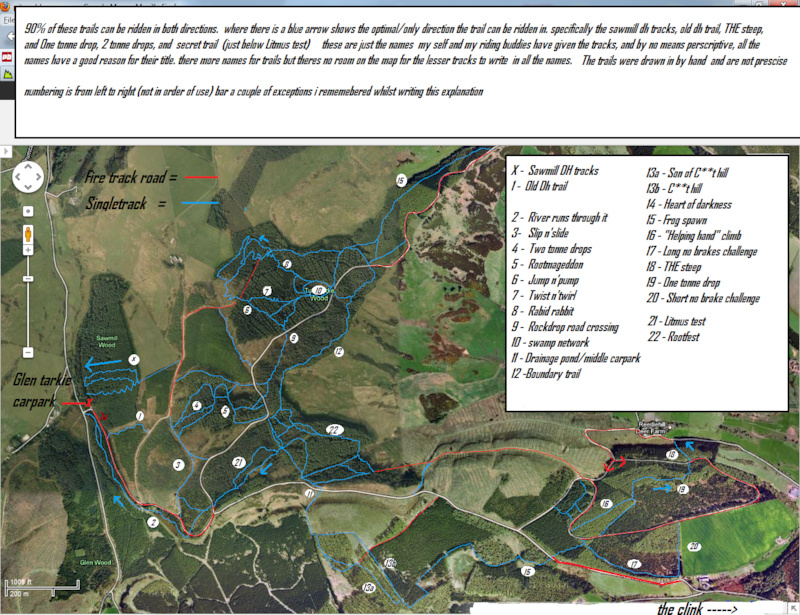 map of pitmedden trail network