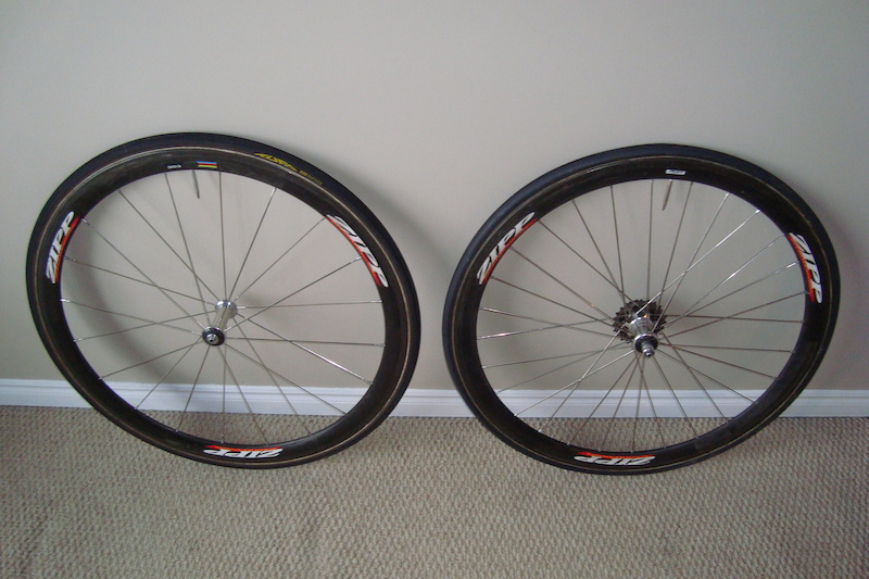 2002 Zipp 303 Tubular Carbon Non Dimpled Road Bike Wheelset