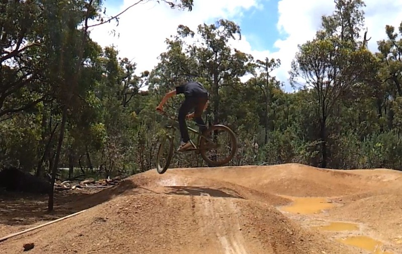 myself at Pump track in Perth, Australia photo by meridebikes Pinkbike