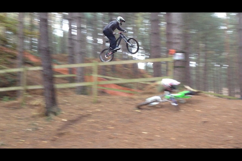 Hitting the step up after the drop at chicky