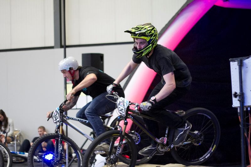 DMR Pumptrack Challenege at the NEC Cycle Show. Photo by Naked Racing
