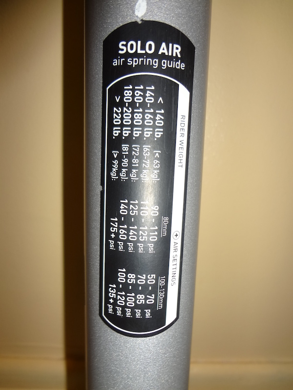 Rockshox Recon 351 solo air For Sale