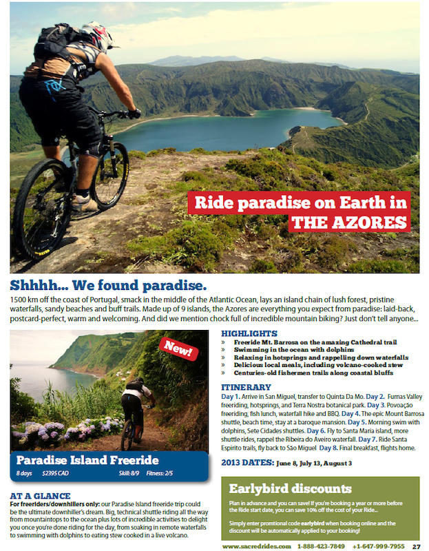 Here it is guys! This is the company who will be promoting trips to the Azores next year, and this is the page dedicated to the Azores, with two cool shots of me and Carlos! RideOn in the Azores!