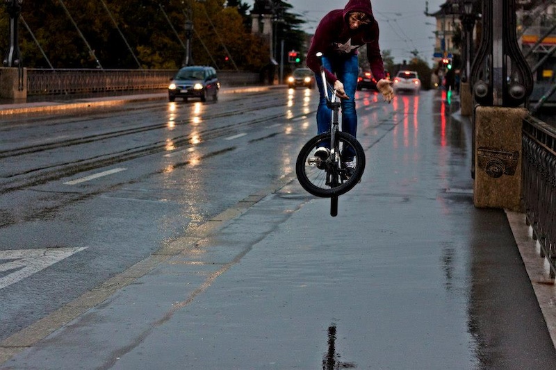 doing barspin in rainy days. 
photo was taken by my brother