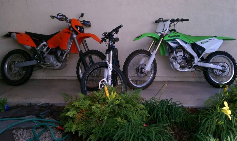 2005 KTM 450 mxc (street legal)
2012 Canfield Brother's TheONE
2007 KX250f