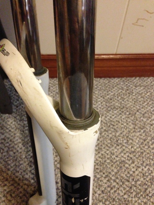 The stanchion wear on the fork.  It doesn't affect performance