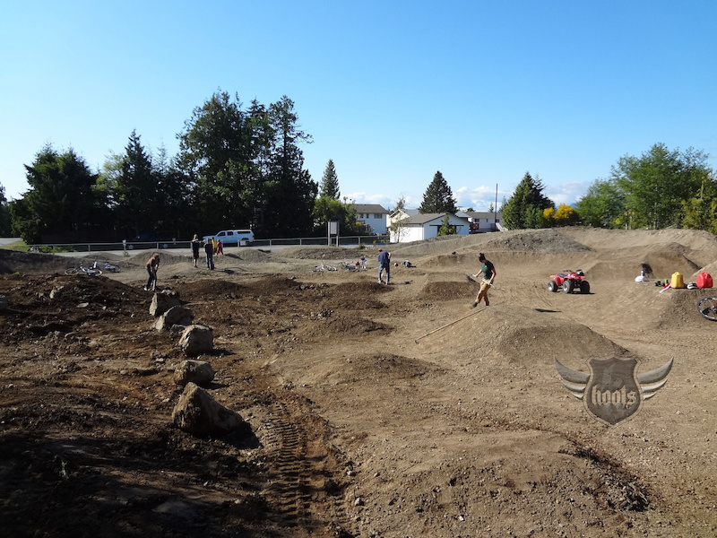 Digging at the Ukee Bike Park.