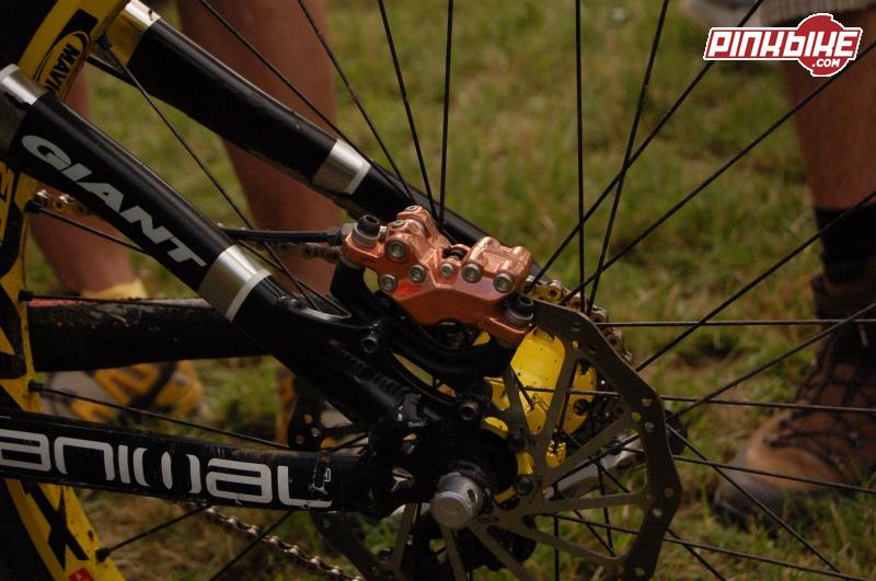 new avid code brakes on gees bike spotted at the european championships