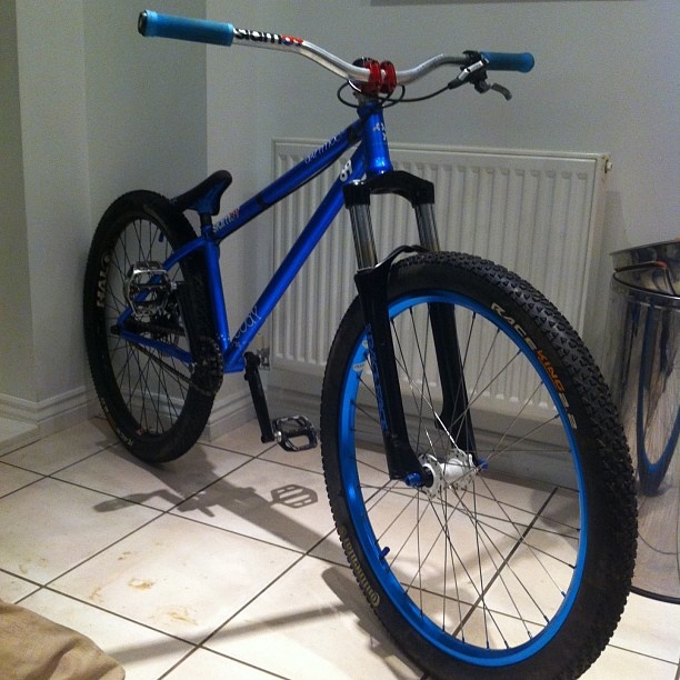 blue bike rims