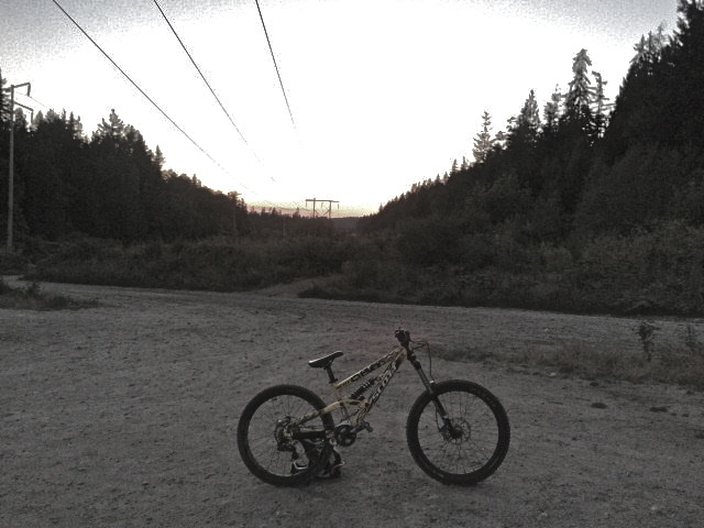 my downhill bike after a ride