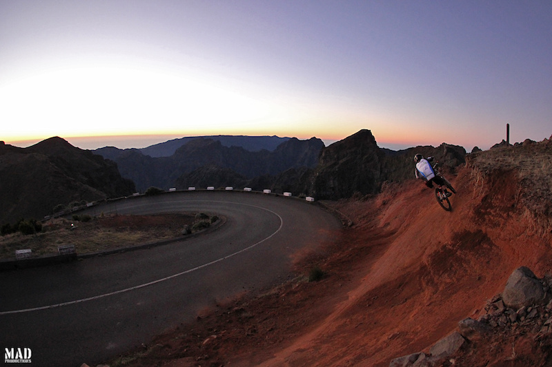 Perfect way to end your day. The MAD family in the top of the world ! Vitor Freitas finding a unique wall ride !