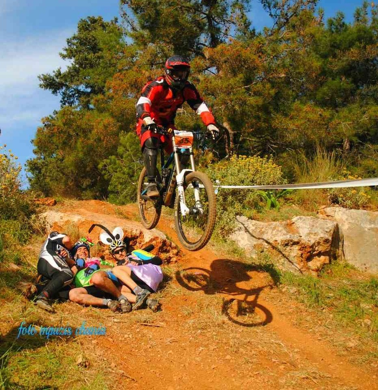 Having fun on the race