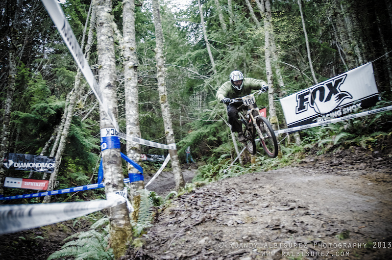 Spanking he competition in his first DH race ever