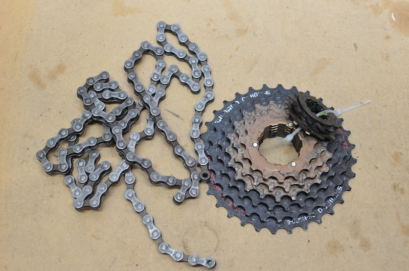 10 speed cassette and chain