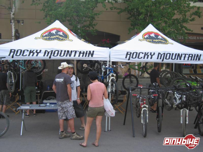 Rocky MOuntain Bicycles Booth