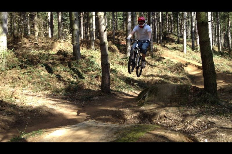 Getting some air time on my xc bike