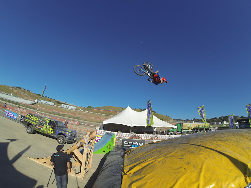 If you are in the area swing by Sea Otter Bike Festival for a free Jump Camp sponsored by GoPro. It s on all weekend so grab your friends and if you are under 18 a parent to sign your waiver.