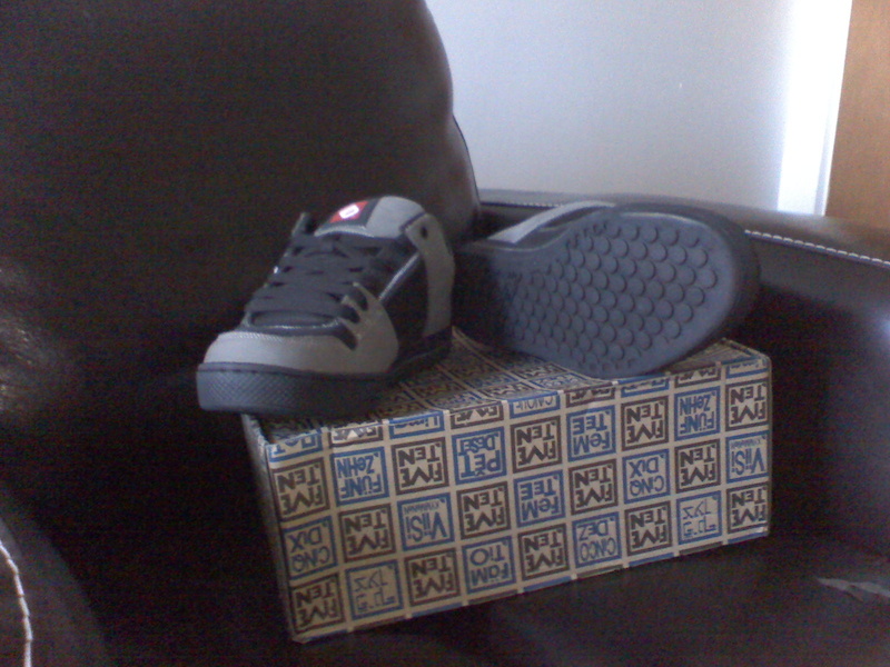 Brand spanking new Five Ten Freeriders for sale. Size 12 US. Never been worn except around the house