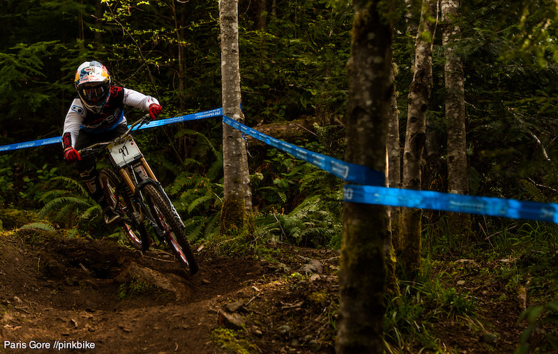 Jill Kintner looking for a triple domination in the women's class this weekend.