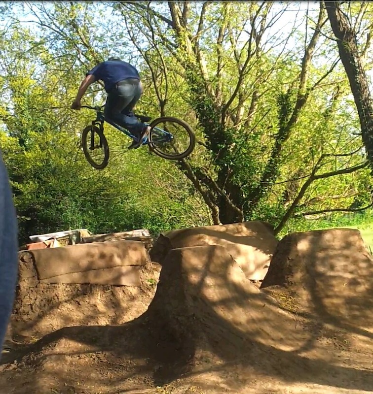 riding the 4th jump at headstone on my octane one 24'