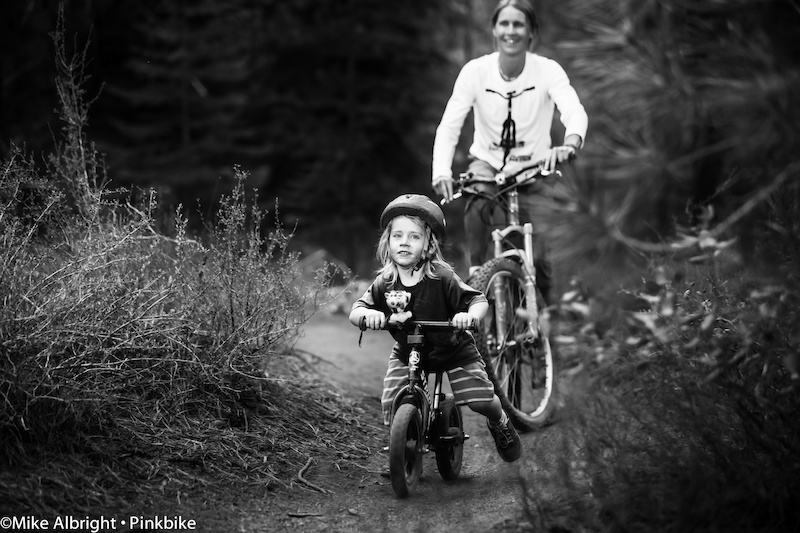 All ages enjoy "Happy Hour" at the Lower Whoops trail near Bend, Oregon.