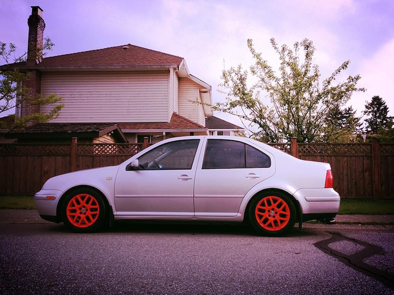 Painted the wheels.. 

2000 VW Jetta