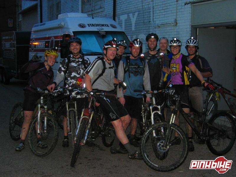 Dirty Hairy's Crew on a night ride