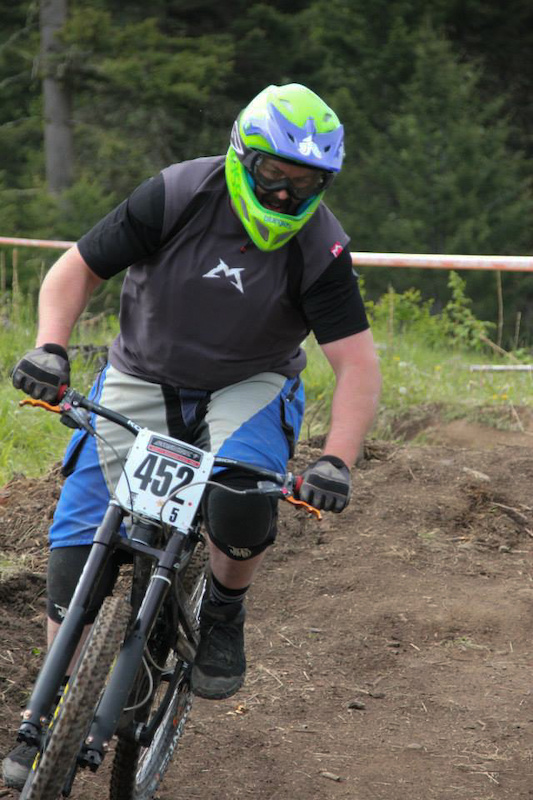 My friend, Jarrett, on his practice lap at his first race ever.
Photo: Stephen Exley