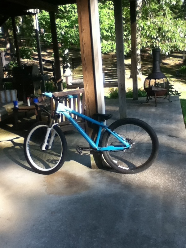 My new bike out on the farm, yee haw