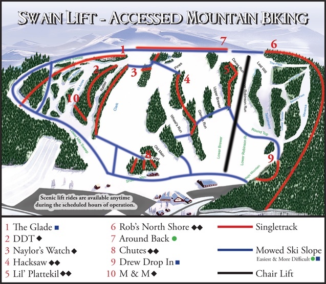 Swain trail map