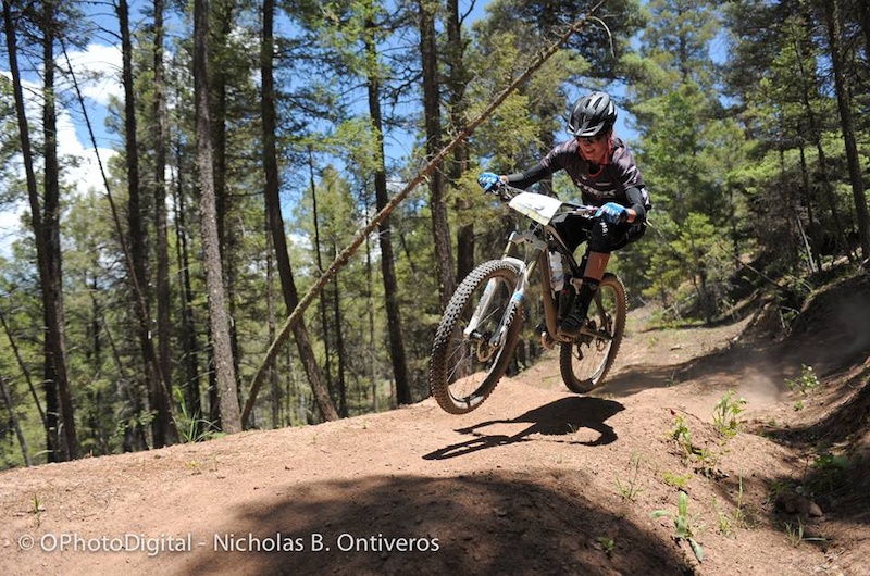 Irmiger's smile says it all on how she feels about her recent transition into enduro racing.