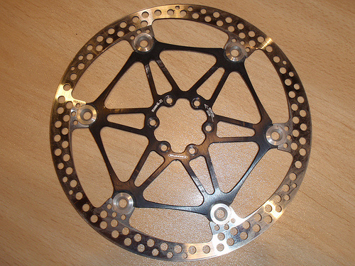 Hope mono floating black 203mm rotors (pair) For Sale