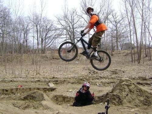 Sick jump we built again years ago but a good picture!!, peep the lookie!!.
