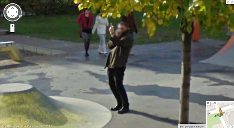 I was searching on Google Maps for skateparks when I found this :D
